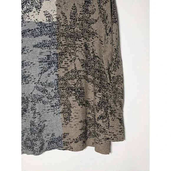 NIC + ZOE Cozy Up Stamped Sweater Sz XL Neutral Mock Neck Comfy Super Soft Lagen - Picture 5 of 10